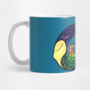 Nighttime Travelers - Whimsical drawing Mug